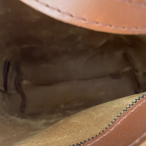 Mini Leather Crossbody Tote - Picture 6 of 7